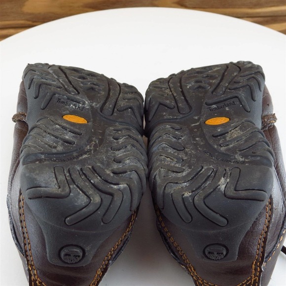 Timberland Sz 11 Toddler Boys Sneaker Brown Leather Medium - Picture 11 of 12